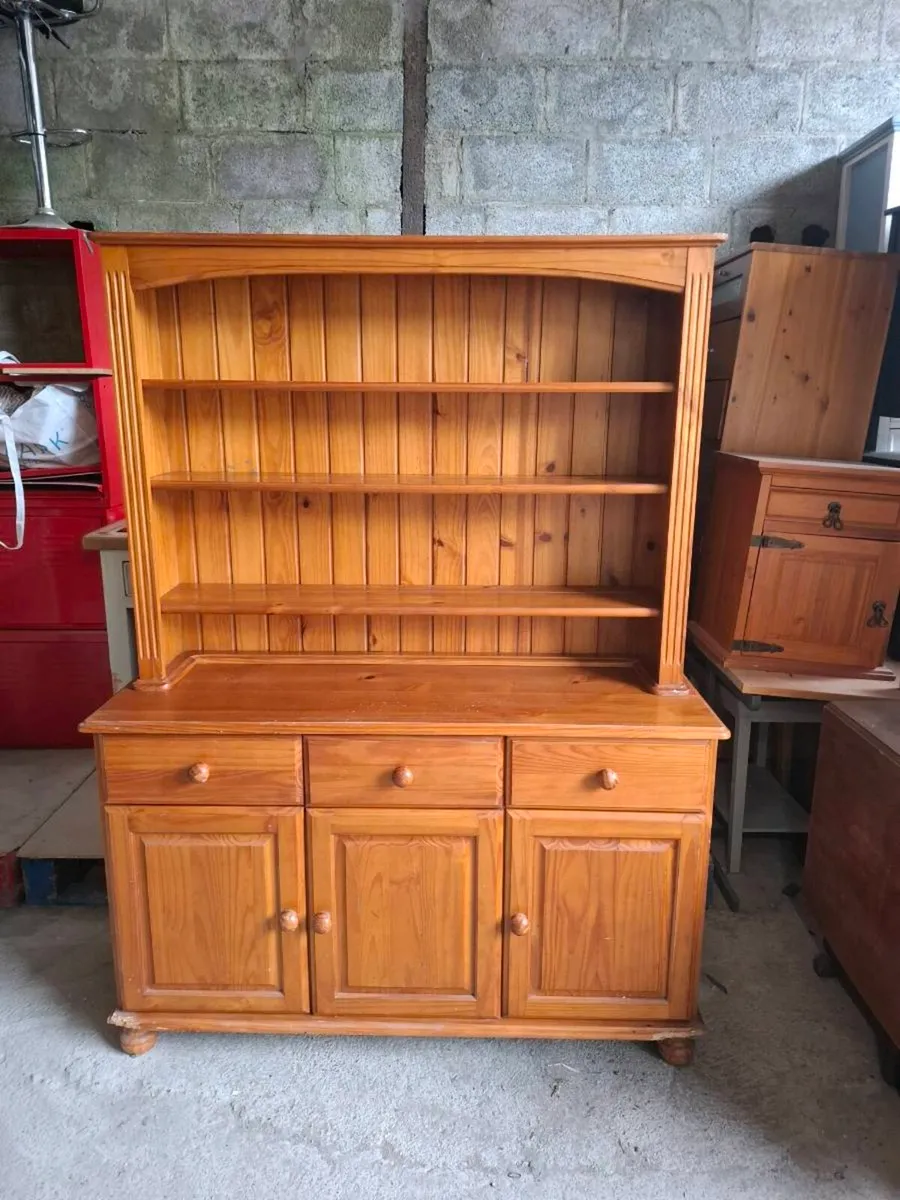 PROJECT Solid Pine Kitchen Dresser (DELIVERY) - Image 1