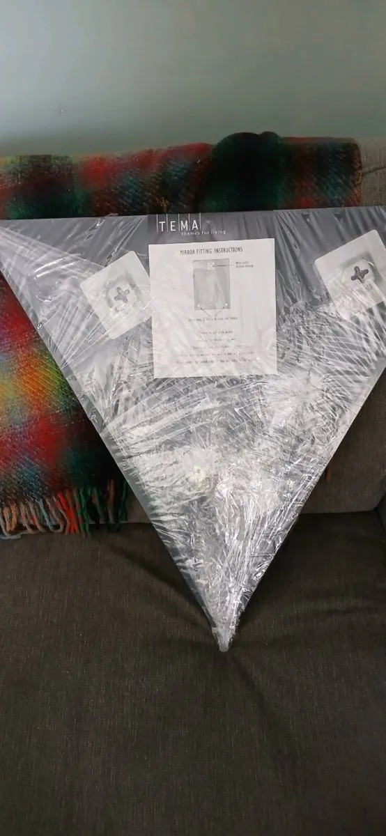 Triangular Shaped Wall  Mirror - Image 2