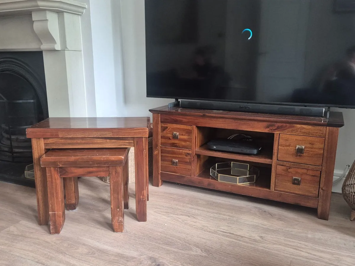 Mahogony Table Nest / TV Table - Image 2