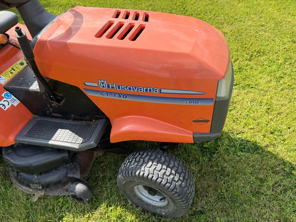 Husqvarna CT 130 Ride-On Lawnmower - Image 2