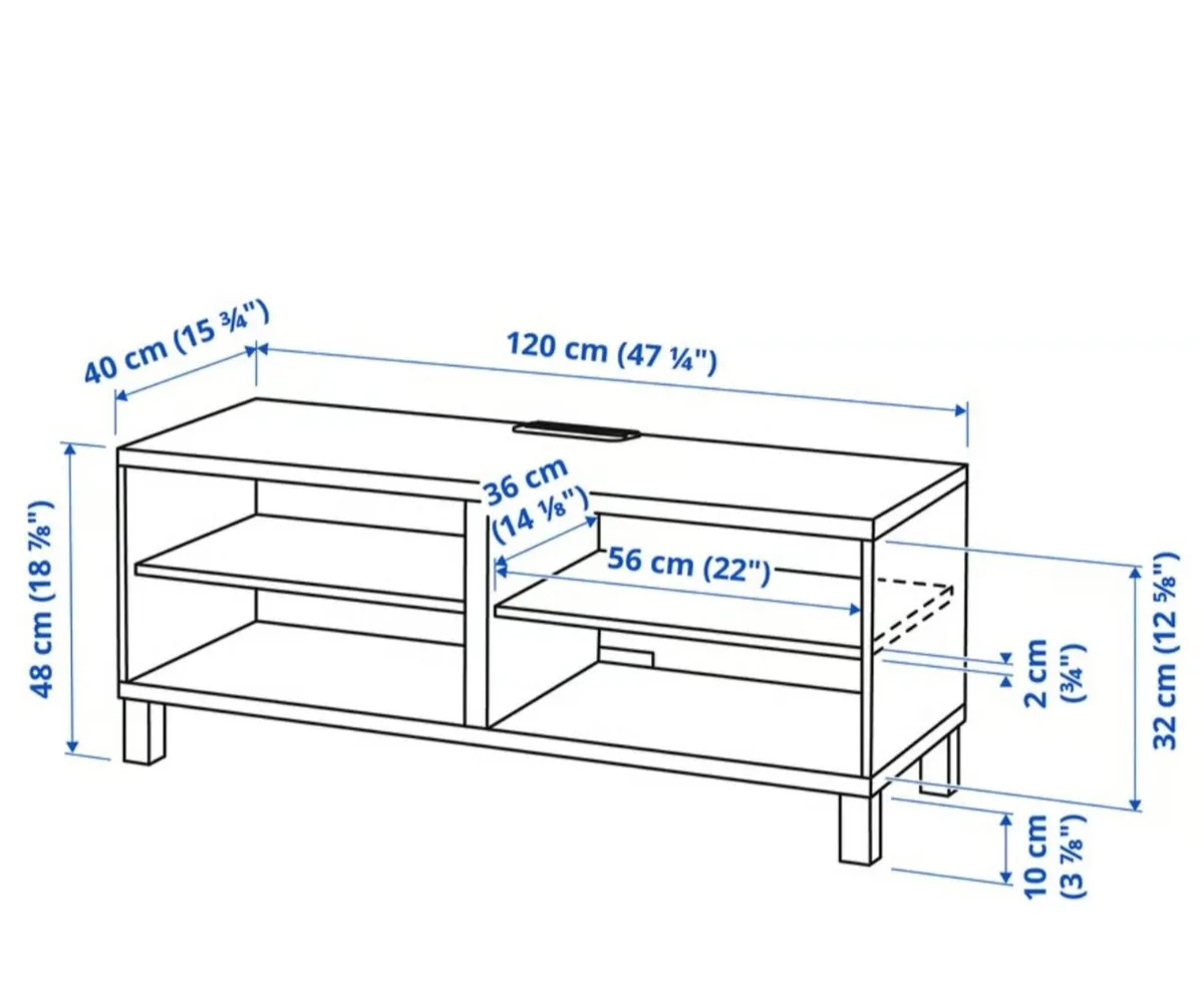 TV Unit/Media Bench - 120cmx40cm - Image 2