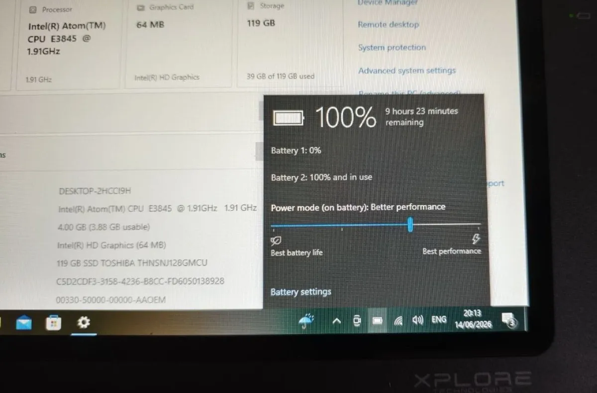 Zebra XPLORE iX101B1 Bobcat Win 10 Rugged Tablet - Image 3