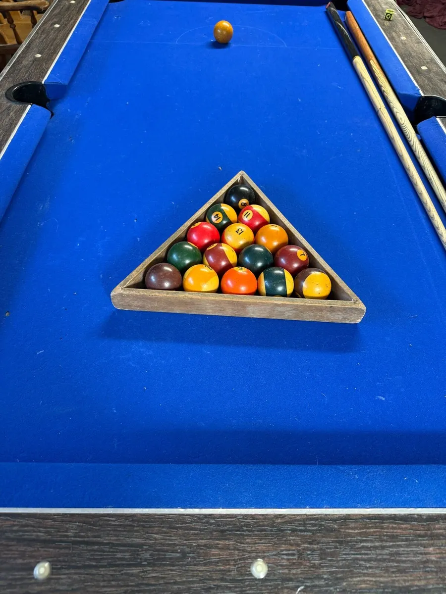Antique pool table - Image 2