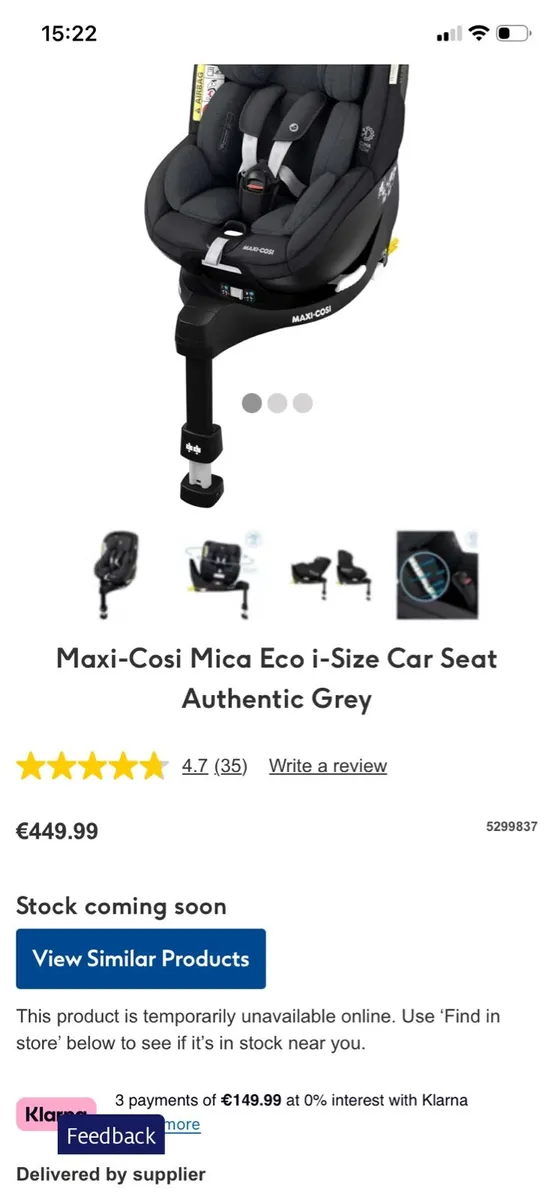 Car Seats Maxi Cosi Mica Ego 360 - Image 4