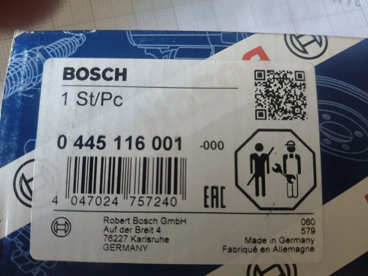 4 x New Bosch Injectors for BMW 0445116001 - Image 1