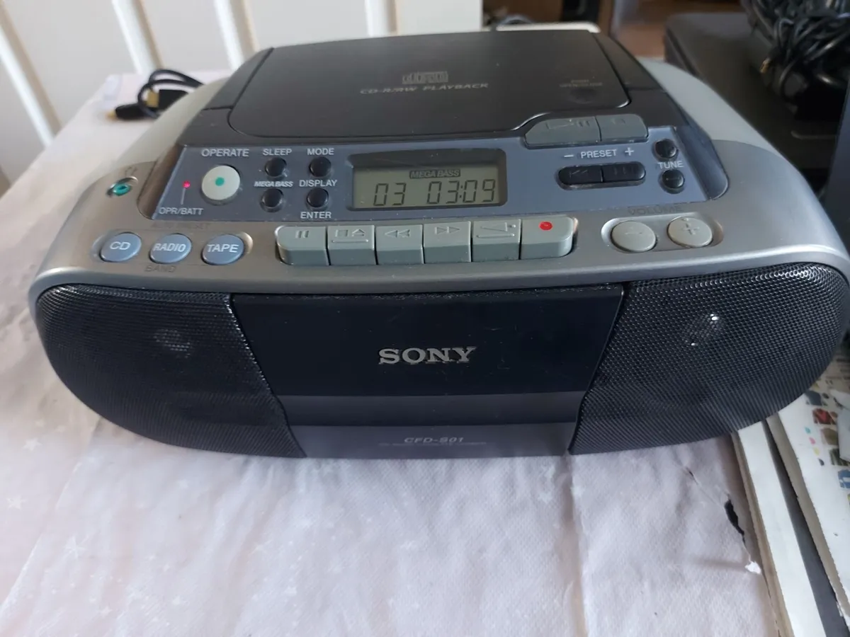 SONY Stereo CD, Radio, Cassette-Corder, CFD-S01 - Image 1