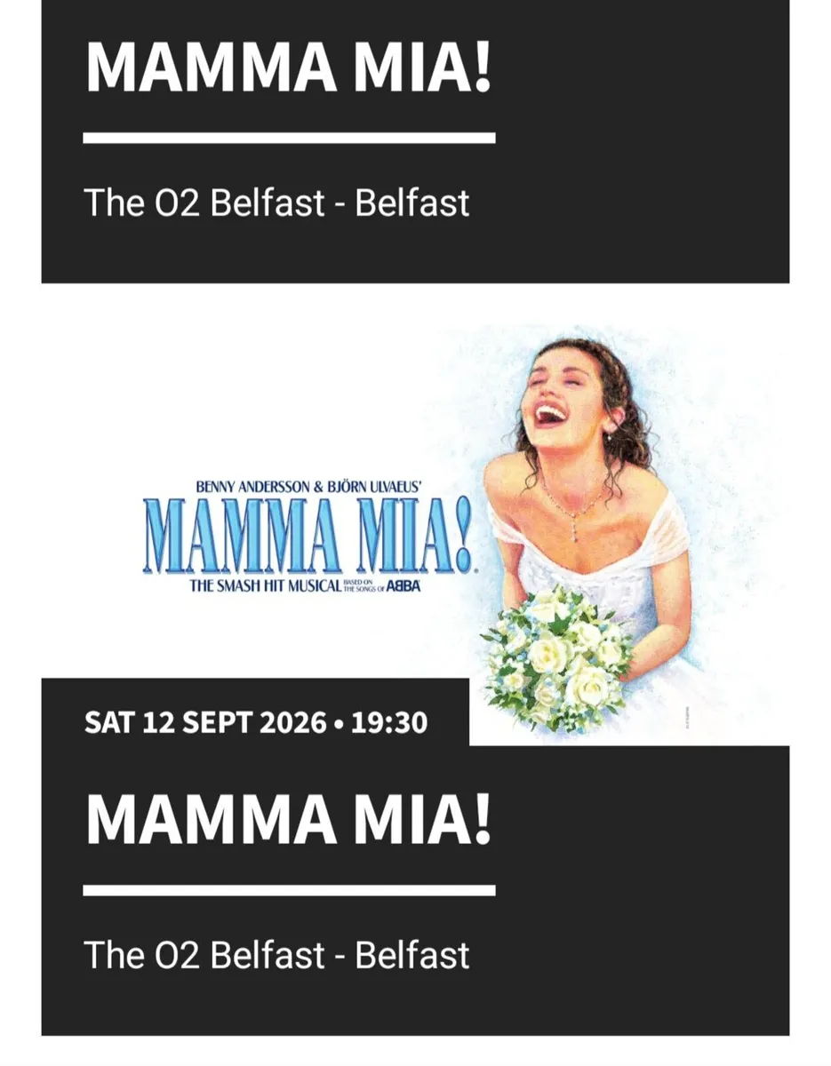 Mamma Mia tickets Belfast