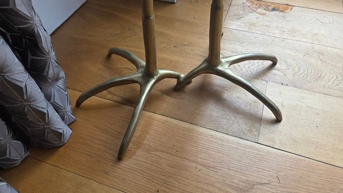 Gold bird foot coffee table - Image 3