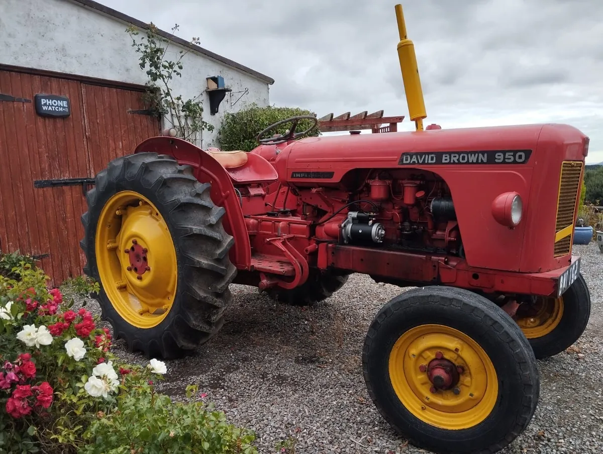 David Brown 950 vintage tractor - Image 2