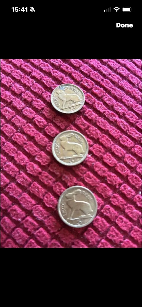 Irish Lath Reul/ 3d Coins - Image 2