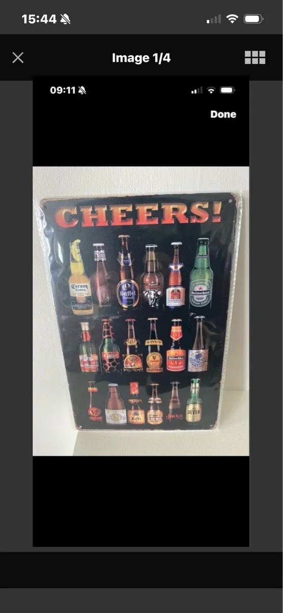 Metal Bar Sign - Image 1