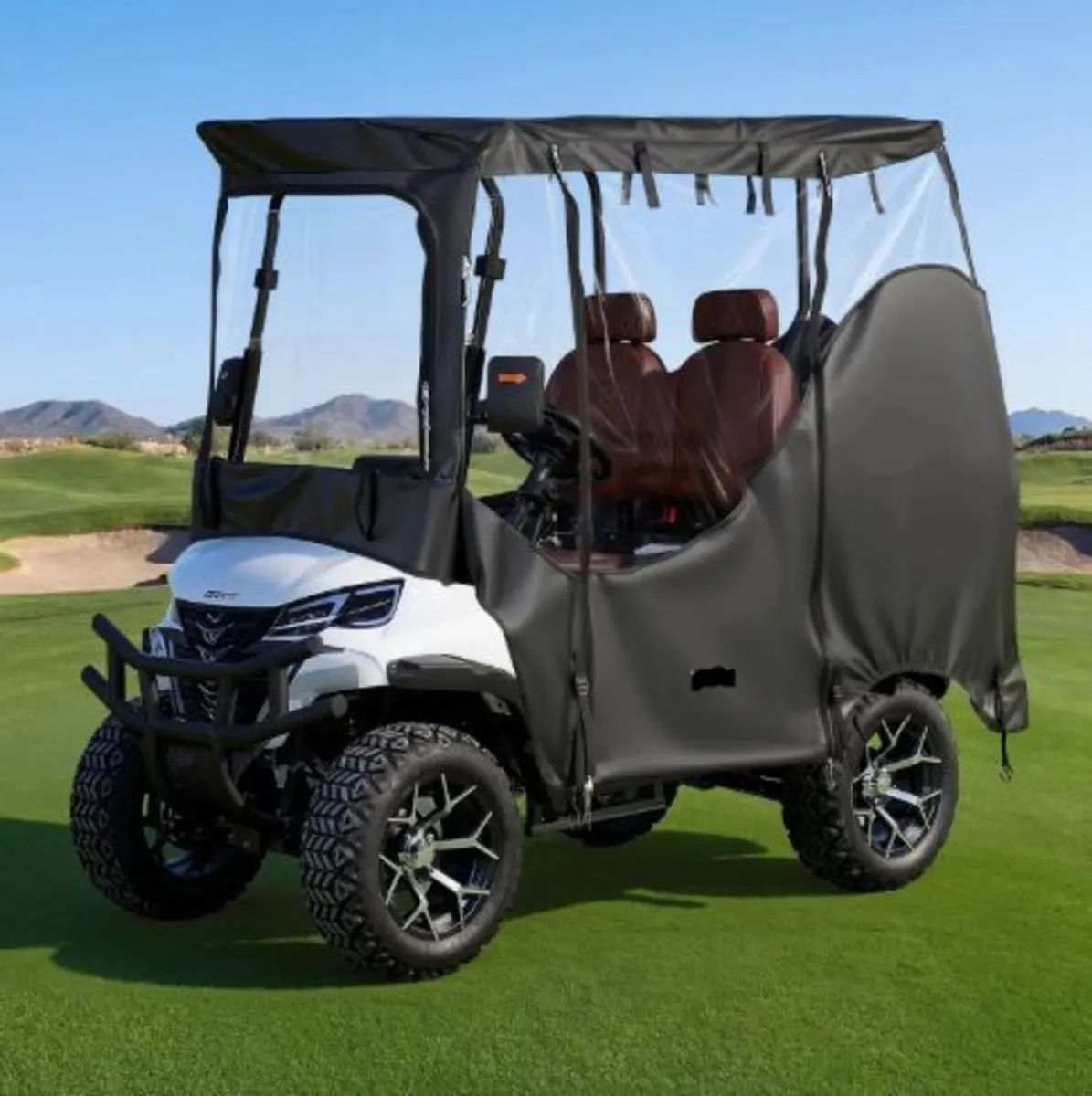 Golf Cart Cover, Visible Full-Enclosure 2&2+2 - Image 1