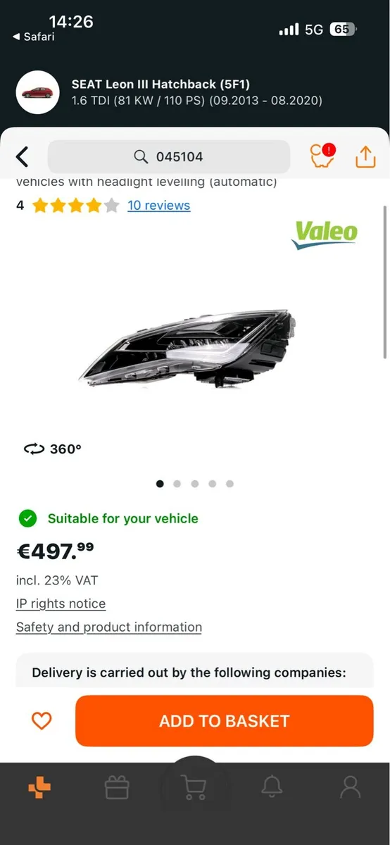 Mk3 Leon fr headlights - Image 2