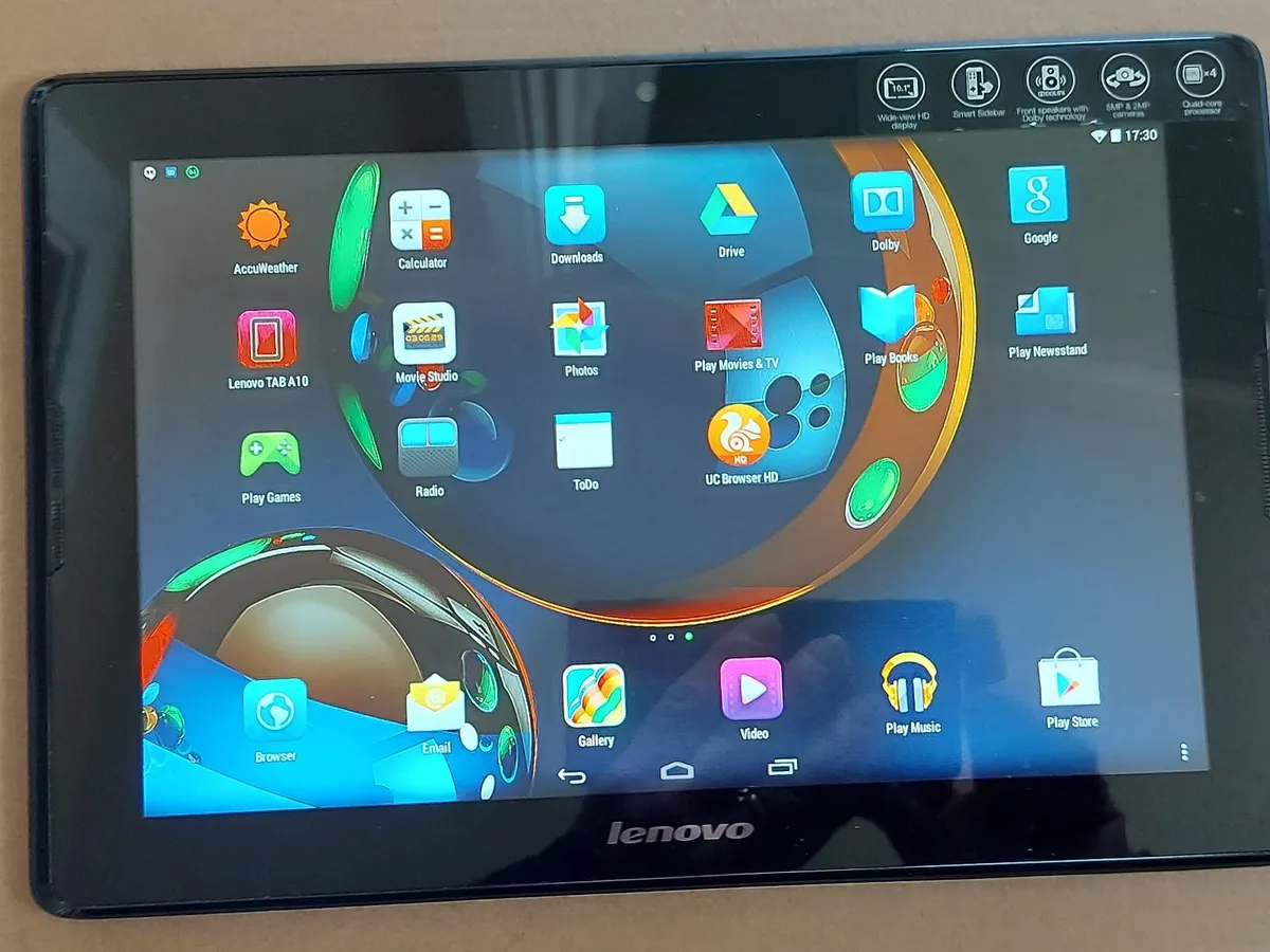 Lenovo 10.1 Inch Tablet, Model A7600-F, 16GB - Image 1