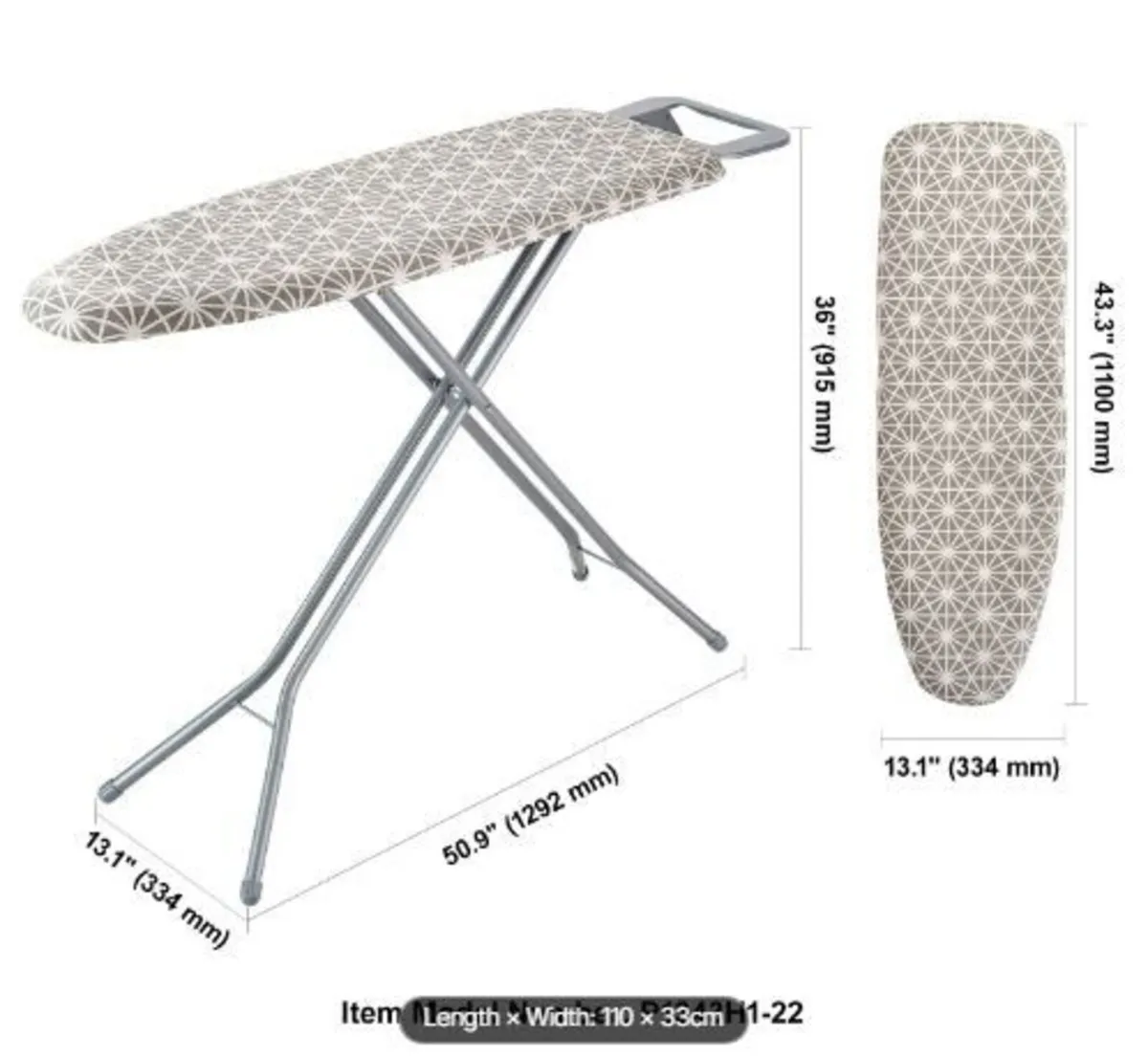 Ironing Board with Large 51 x 13 Ironing - Image 4
