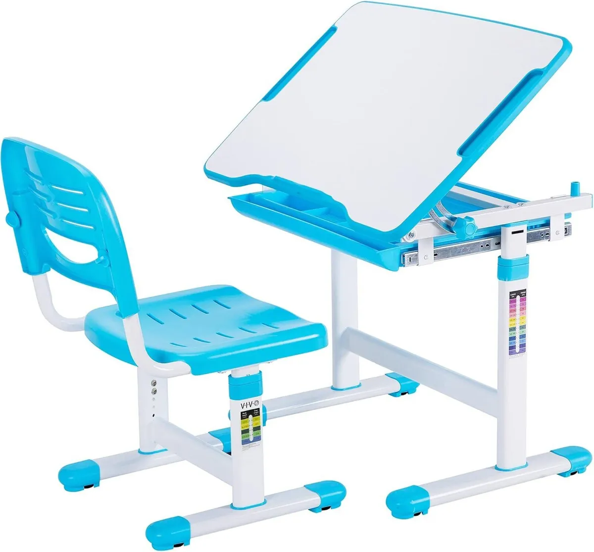 Adjustable Childrens Desk and Chair Set Kids - Image 1