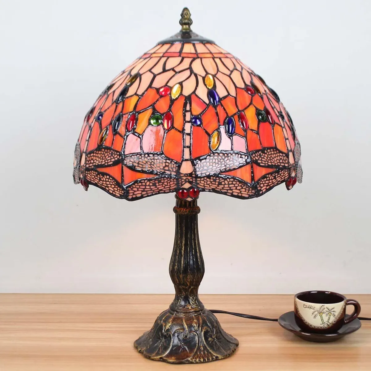 L30023 Dragonfly Tiffany Style Stained Glass - Image 2