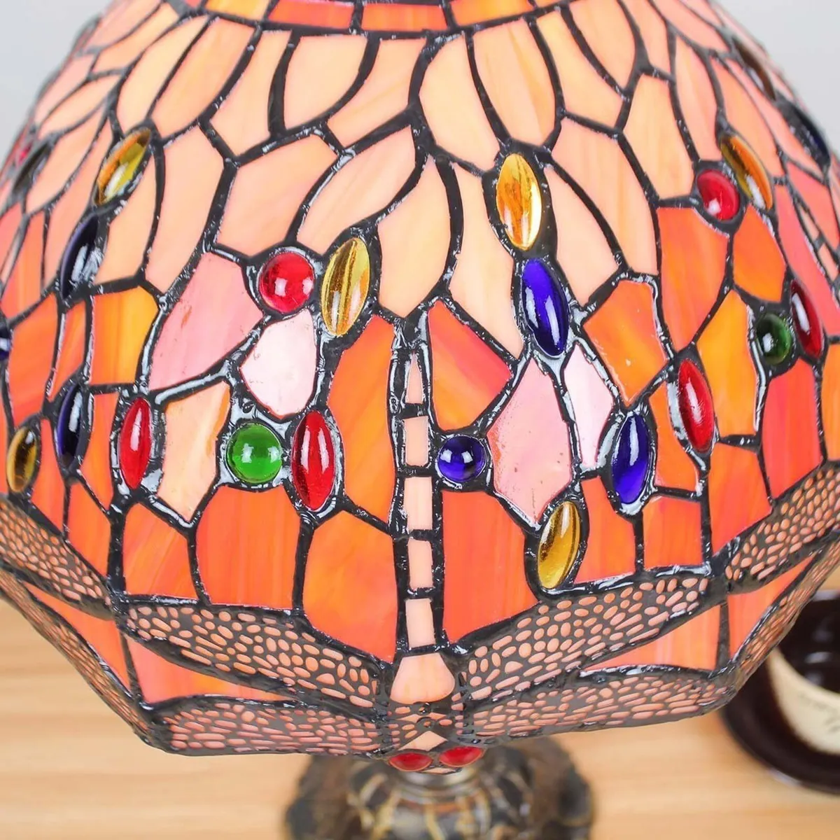 L30023 Dragonfly Tiffany Style Stained Glass - Image 4