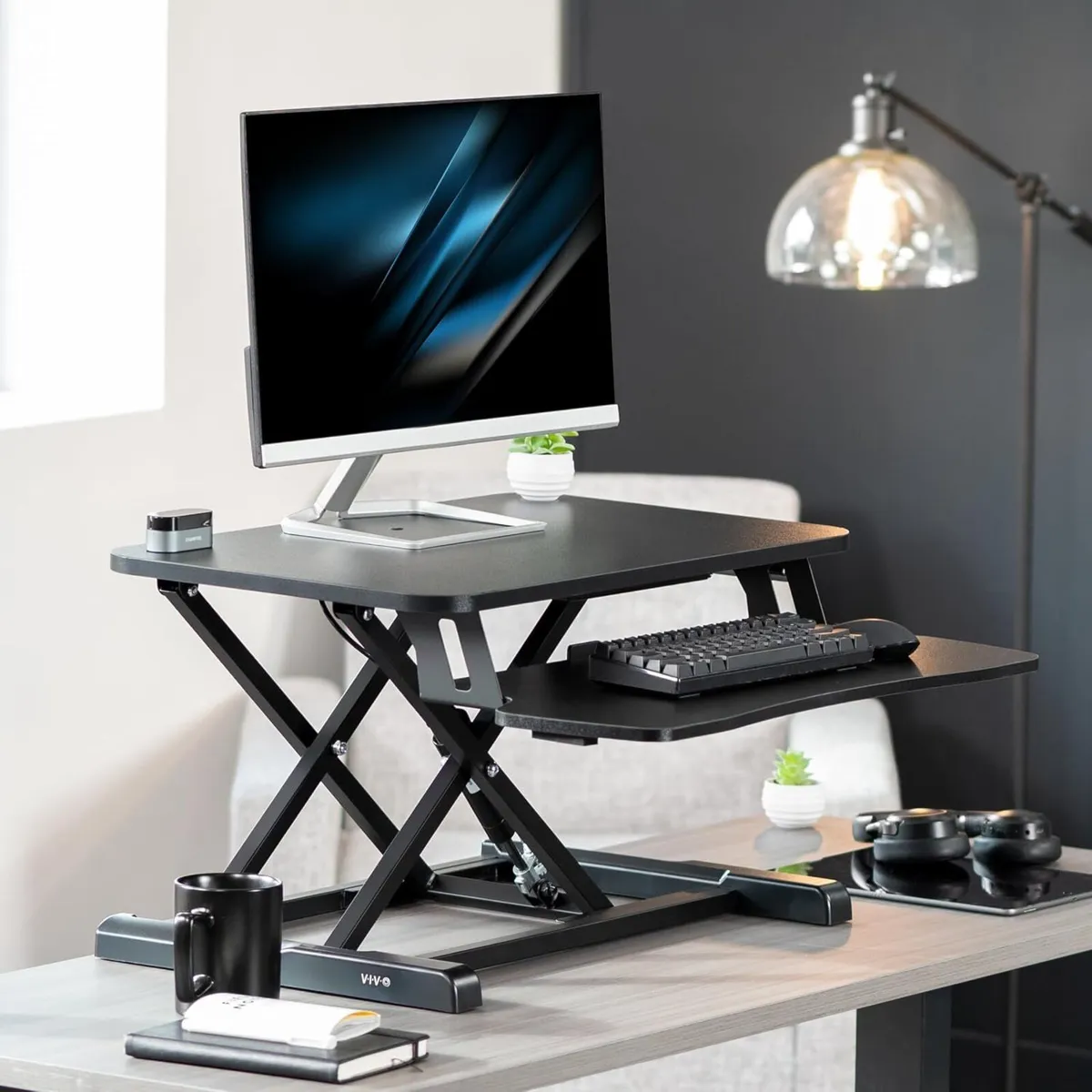 Standing Desk Converter Height Adjustable Riser - Image 2