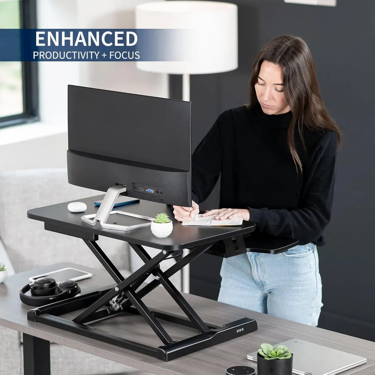 Standing Desk Converter Height Adjustable Riser - Image 4