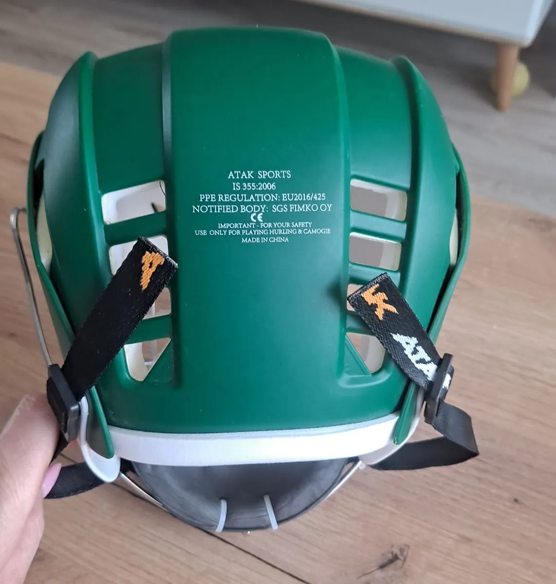 ATAK Hurling Helmet - GREEN XSmall - Image 2