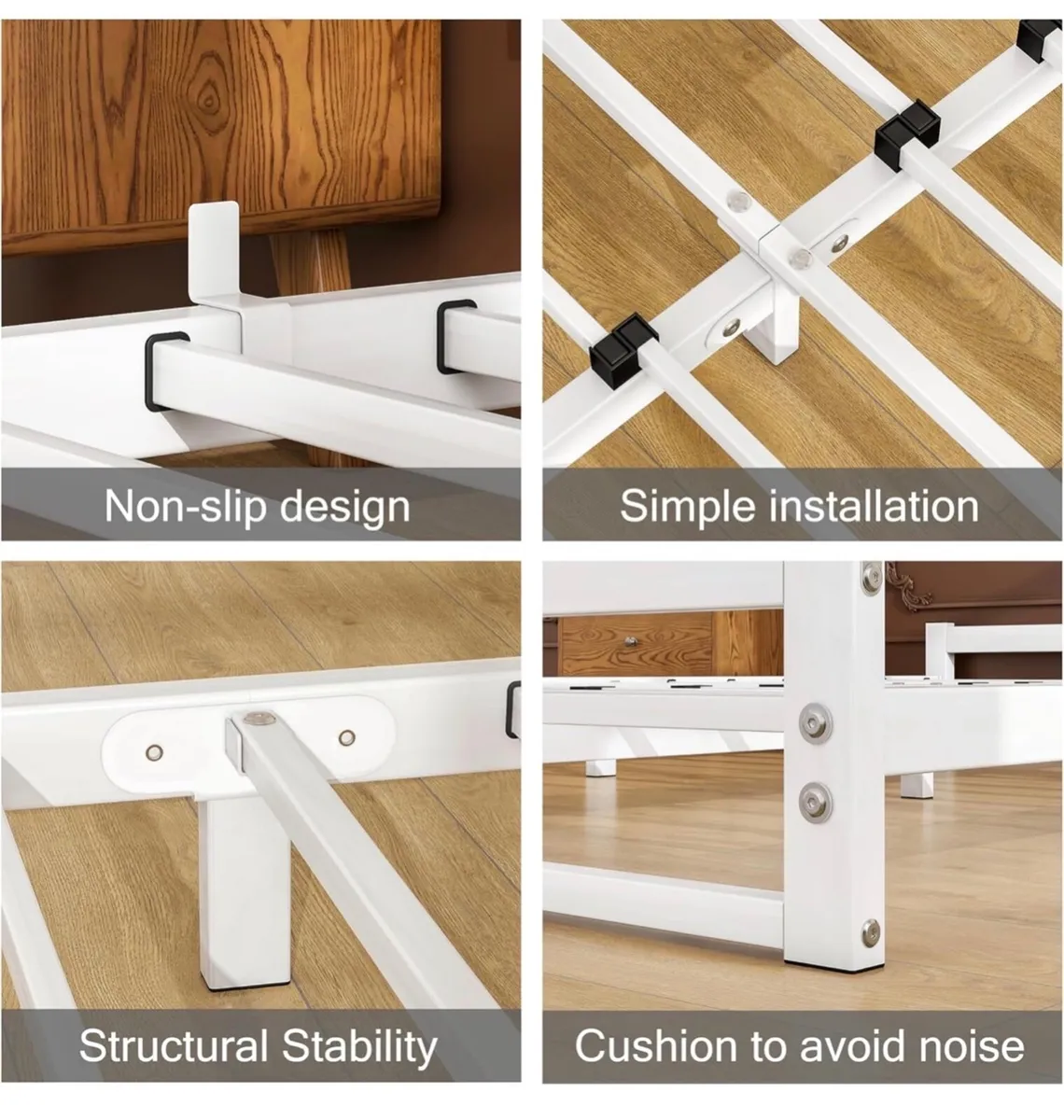 Double Bed Frame,4ft6 Floor Bed Frame Double Bed B - Image 2