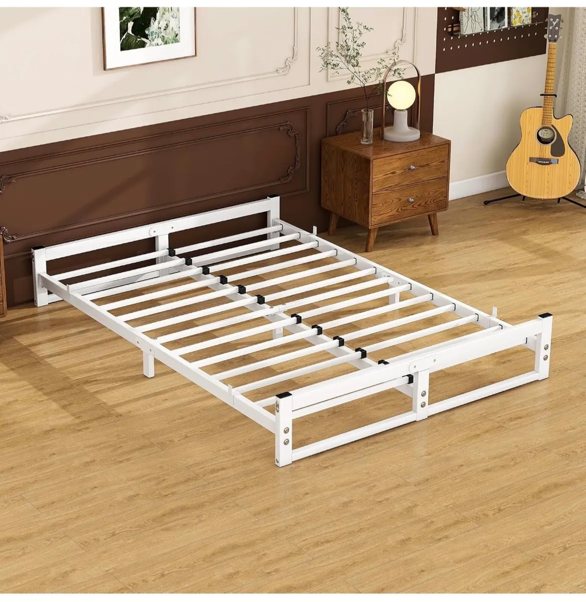 Double Bed Frame,4ft6 Floor Bed Frame Double Bed B - Image 4