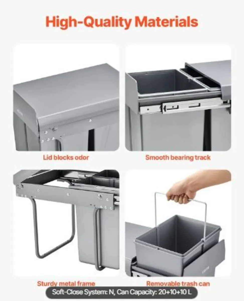 Pullout Trash Can for Kitchen Cabinets - Image 2