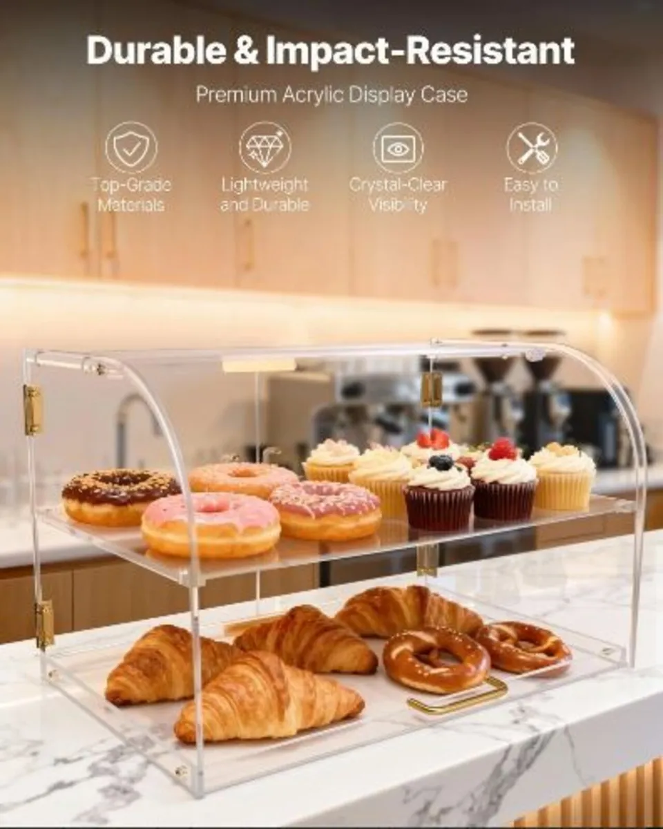 Bakery Display Case, 2-Tier Commercial - Image 2