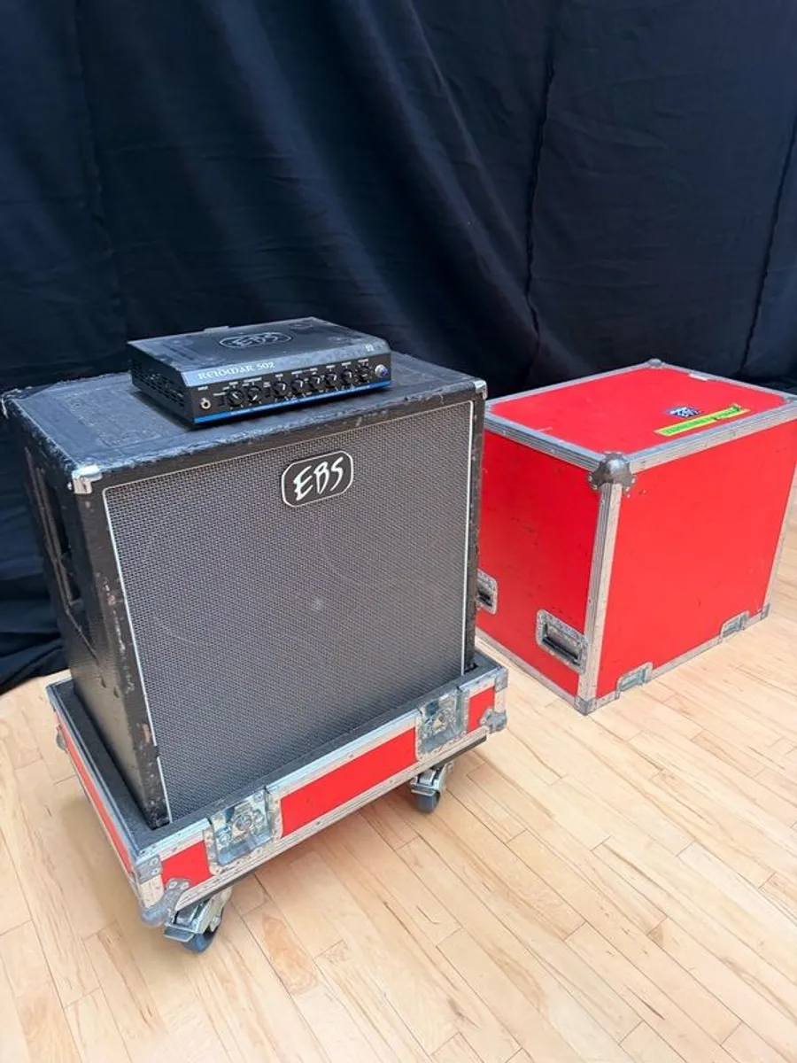 EBS Reidmar 502 Bass Head + EBS Evolution 4x10 Cab + Flight Case - Image 2