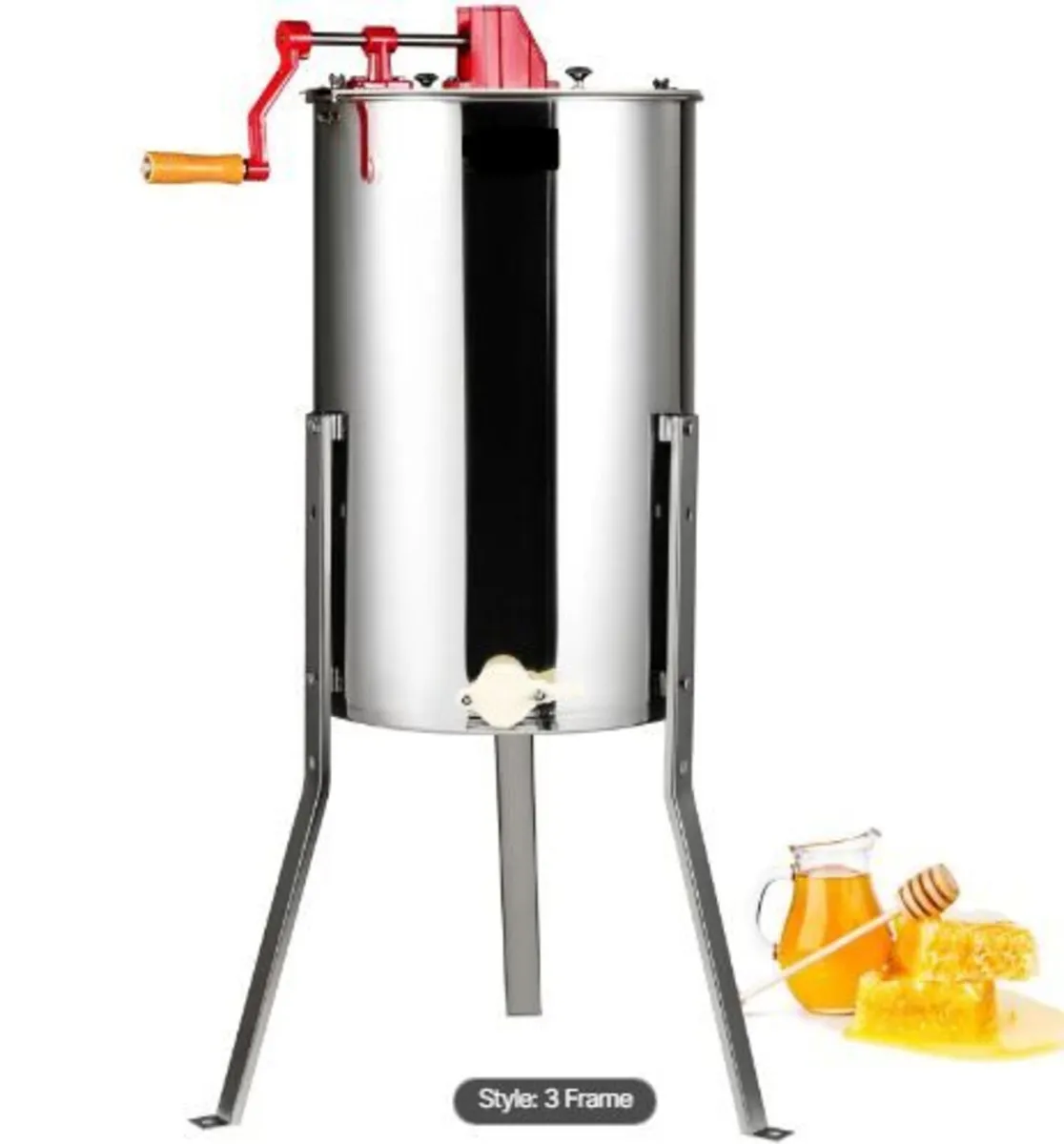 Manual Honey Extractor, 3 Frames - Image 1