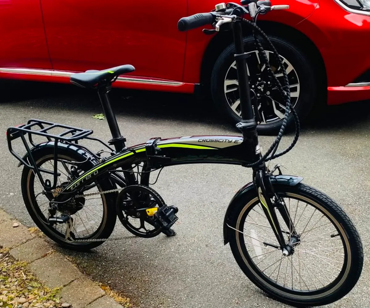 CARRERA CROSSCITY E FOLDING ELECTRIC BIKE FEATURIN - Image 1