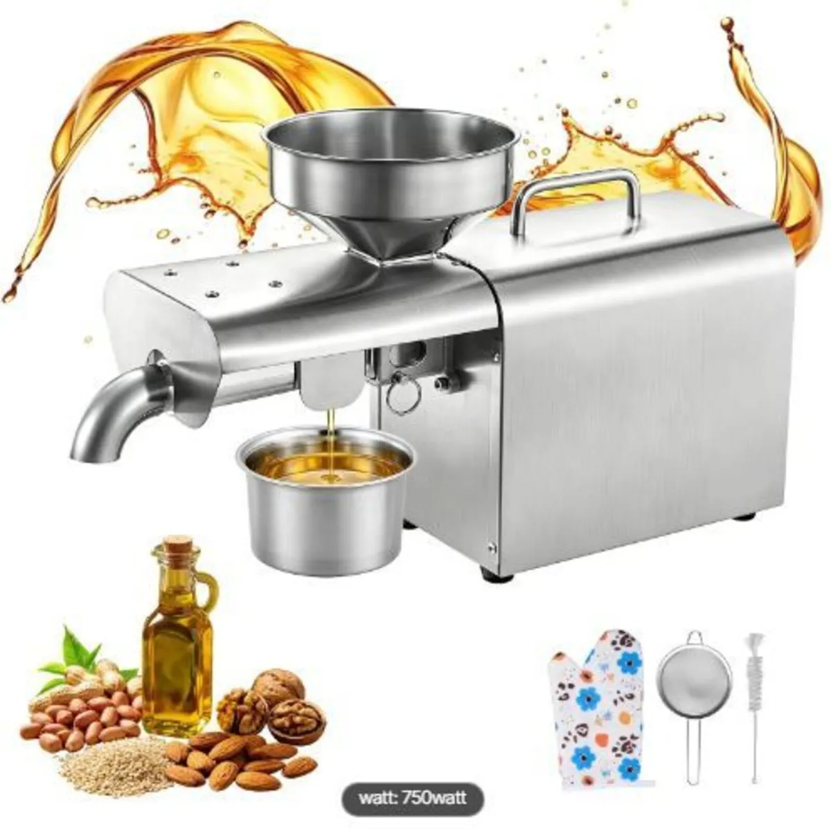 Oil Press Machine, 3.75KG/H Capacity, 750W - Image 4