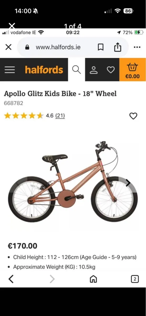 Girls 18 inch bike - Image 4