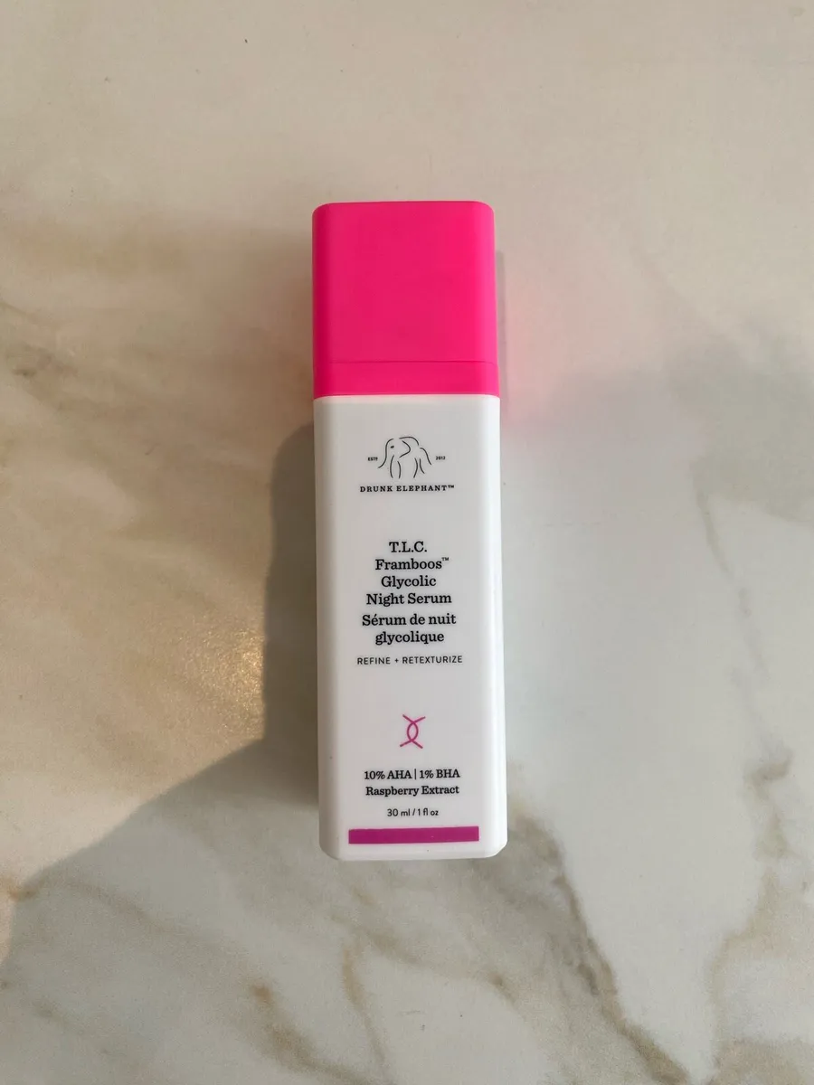 Drink elephant T.L.C framboos glycolic night serum