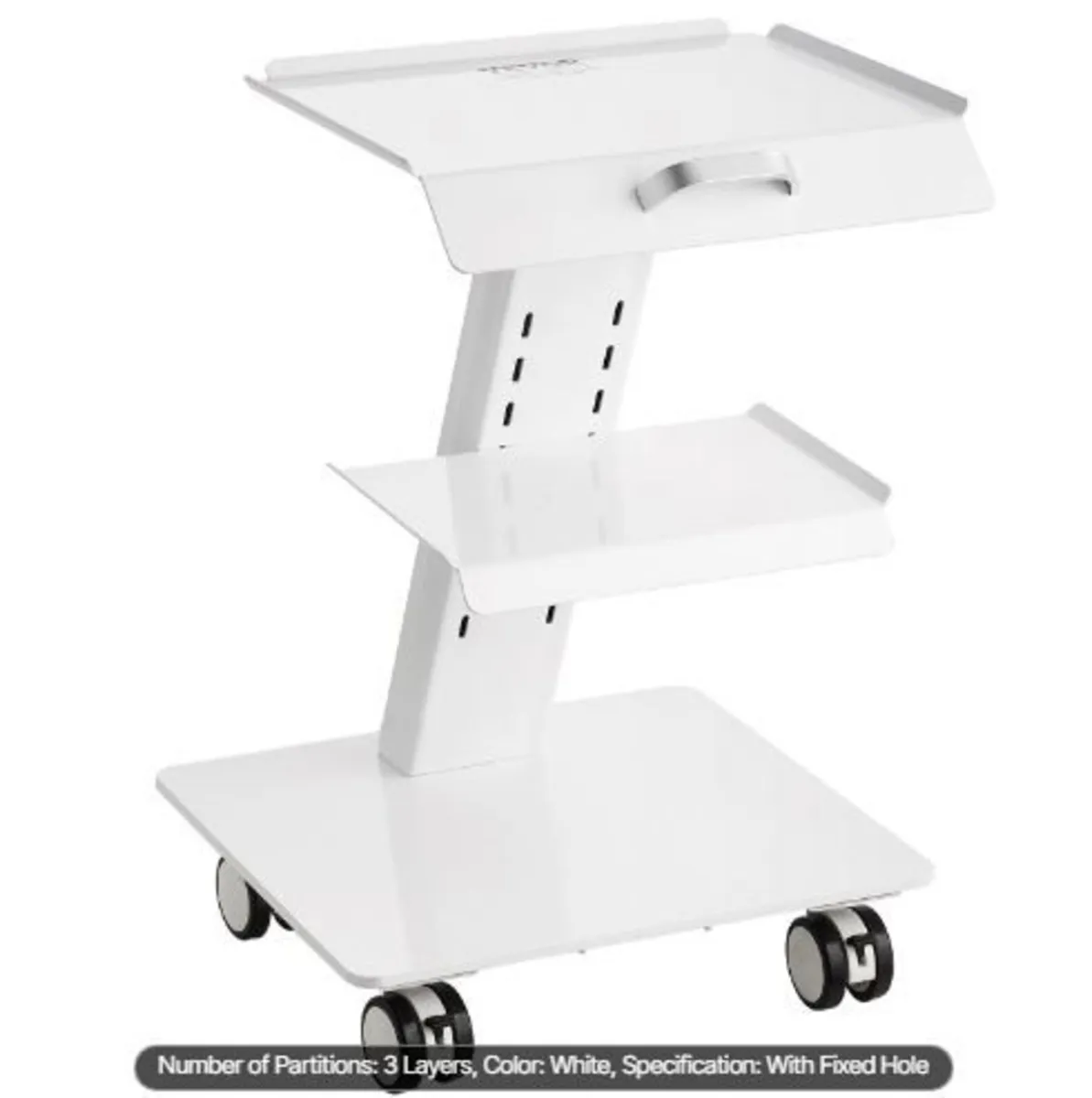 Lab Trolley, 3-Layer Rolling Lab Cart - Image 2