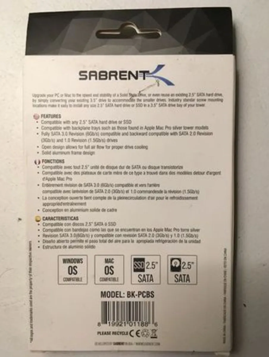 2.5” HDD to desktop 3.5 Bay Converter. - Image 2