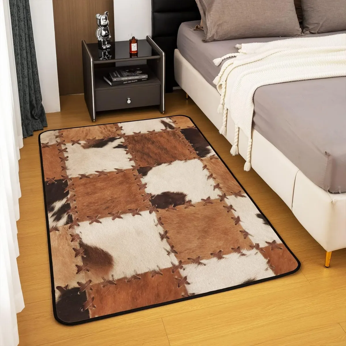 Cow Fur Area Rug Cowhide Decorative Home Decor - Image 4