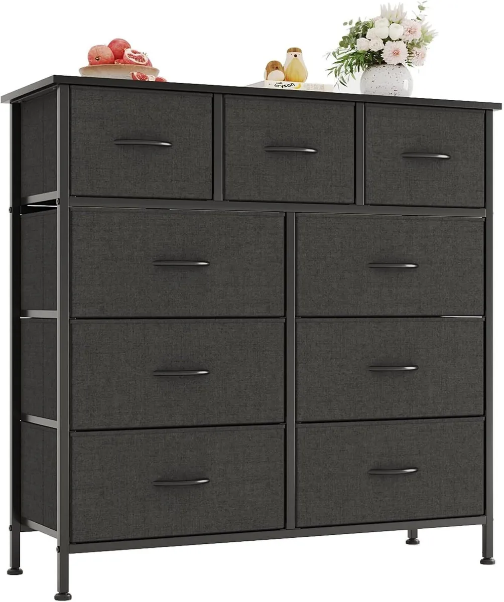 Chest of Drawers with 9 Fabric Storage Dresser - Image 1