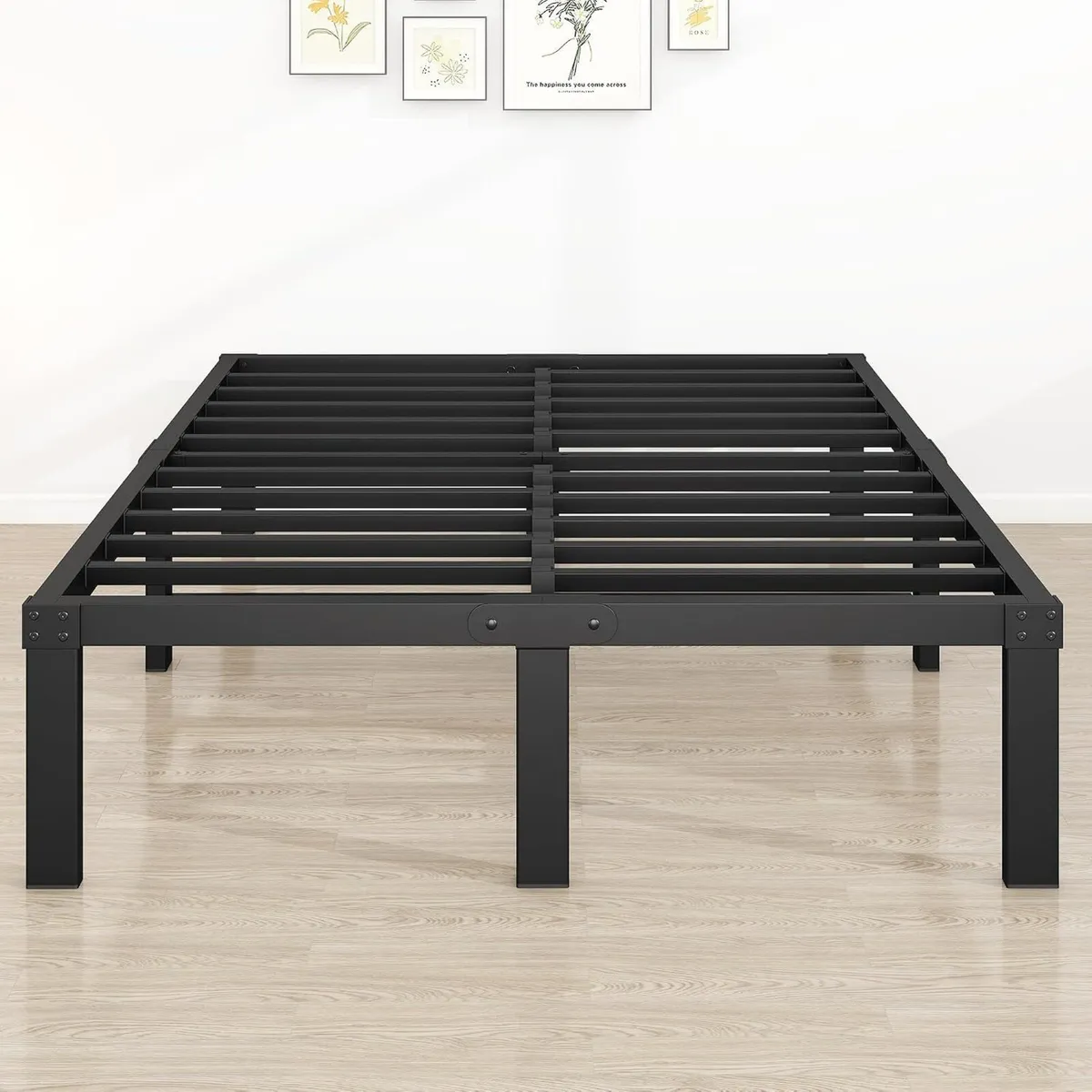Bed Frame Metal Platform Frames Kingsize - Image 1