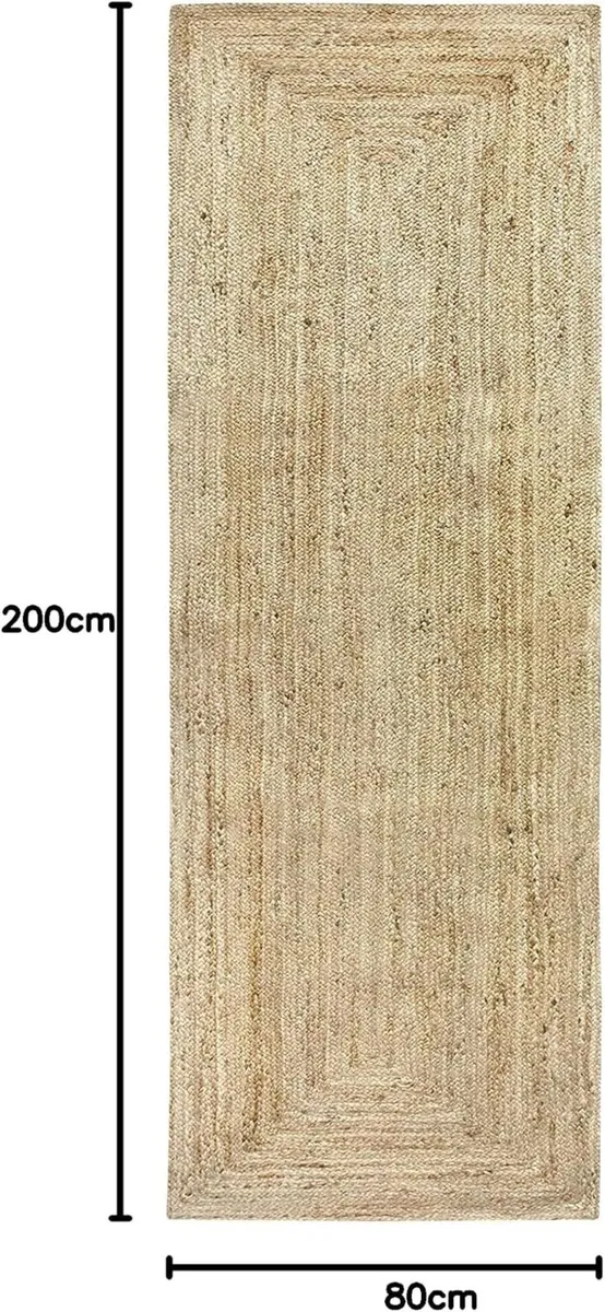 Rug Jute Runner Alhambra Natural Colour Area 100 - Image 3