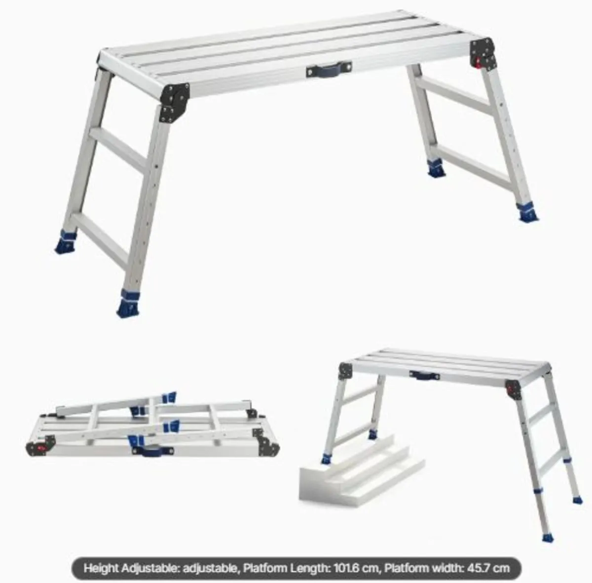 Folding Work Platform,Adjustable Height 584-876 mm - Image 1