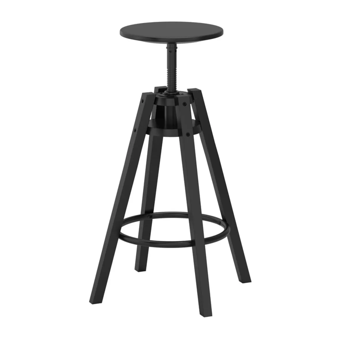 DALFRED Ikea bar stool, wooden black - Image 3