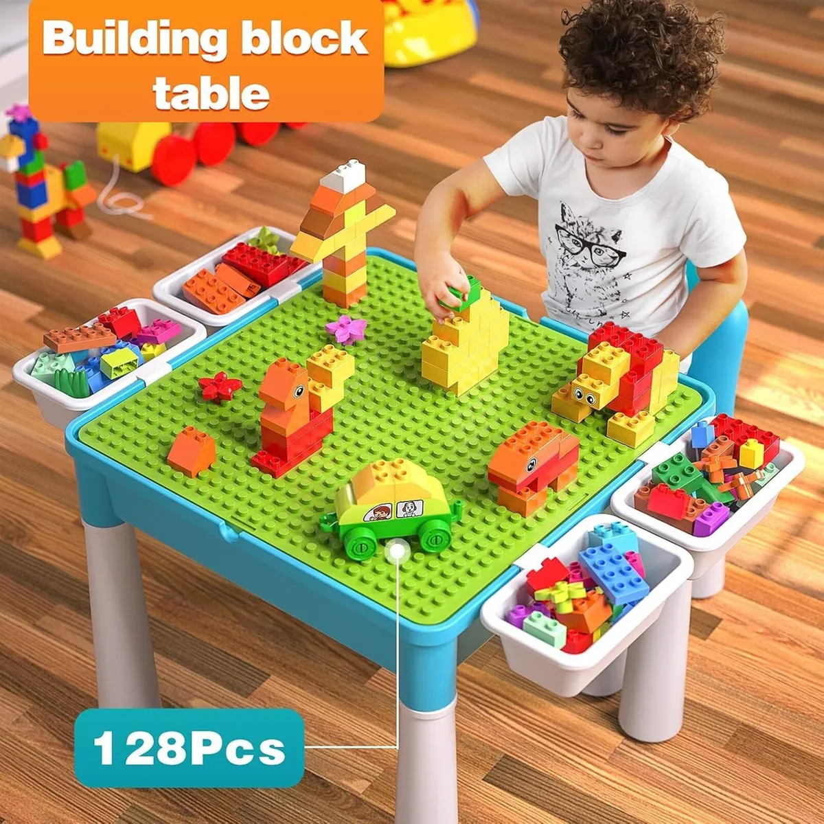 Kids 5-In-1 Multi-Activity Table and Chair Set - Image 4