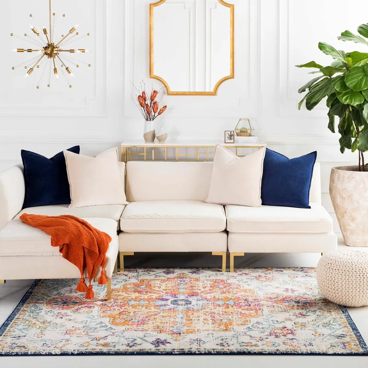 Lou Asmara Vintage Rug Living Room 160x220CM - Image 1