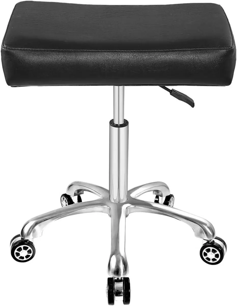 Adjustable Swivel Tall Metal Stool Chair - Image 1