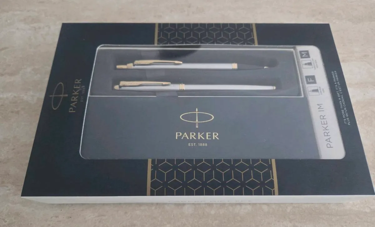 Ballpoint pen + fountain pen | stainless steel gol - Image 3
