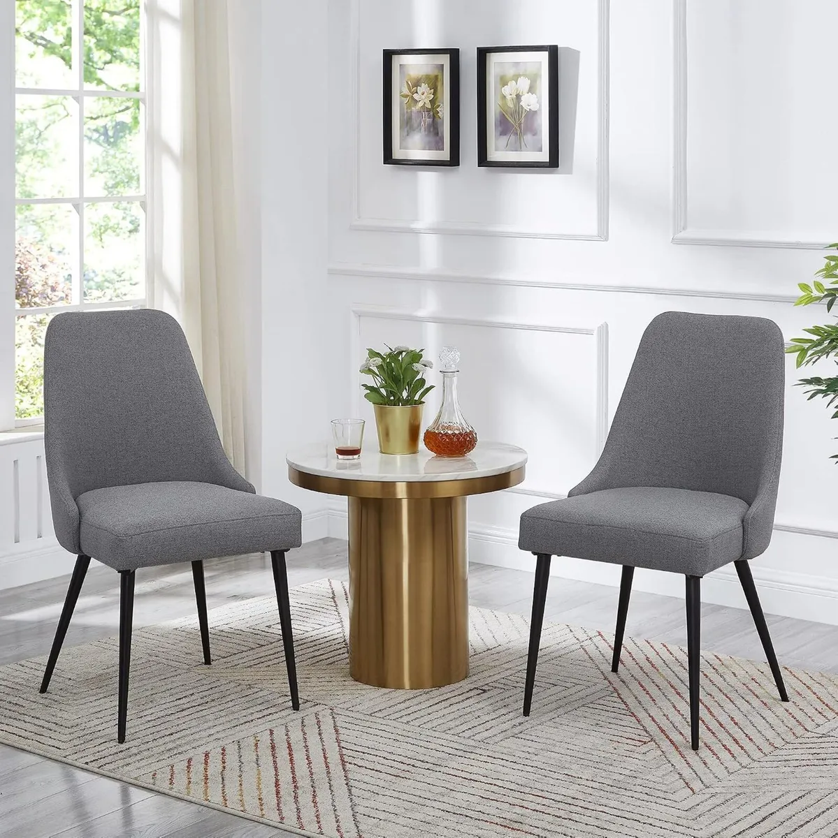 Upholstered Kitchen Chairs Modern Dining Room - Image 2