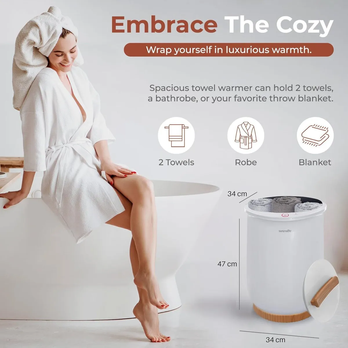 Towel Warmer Bucket 20L Electric Heater - Image 2