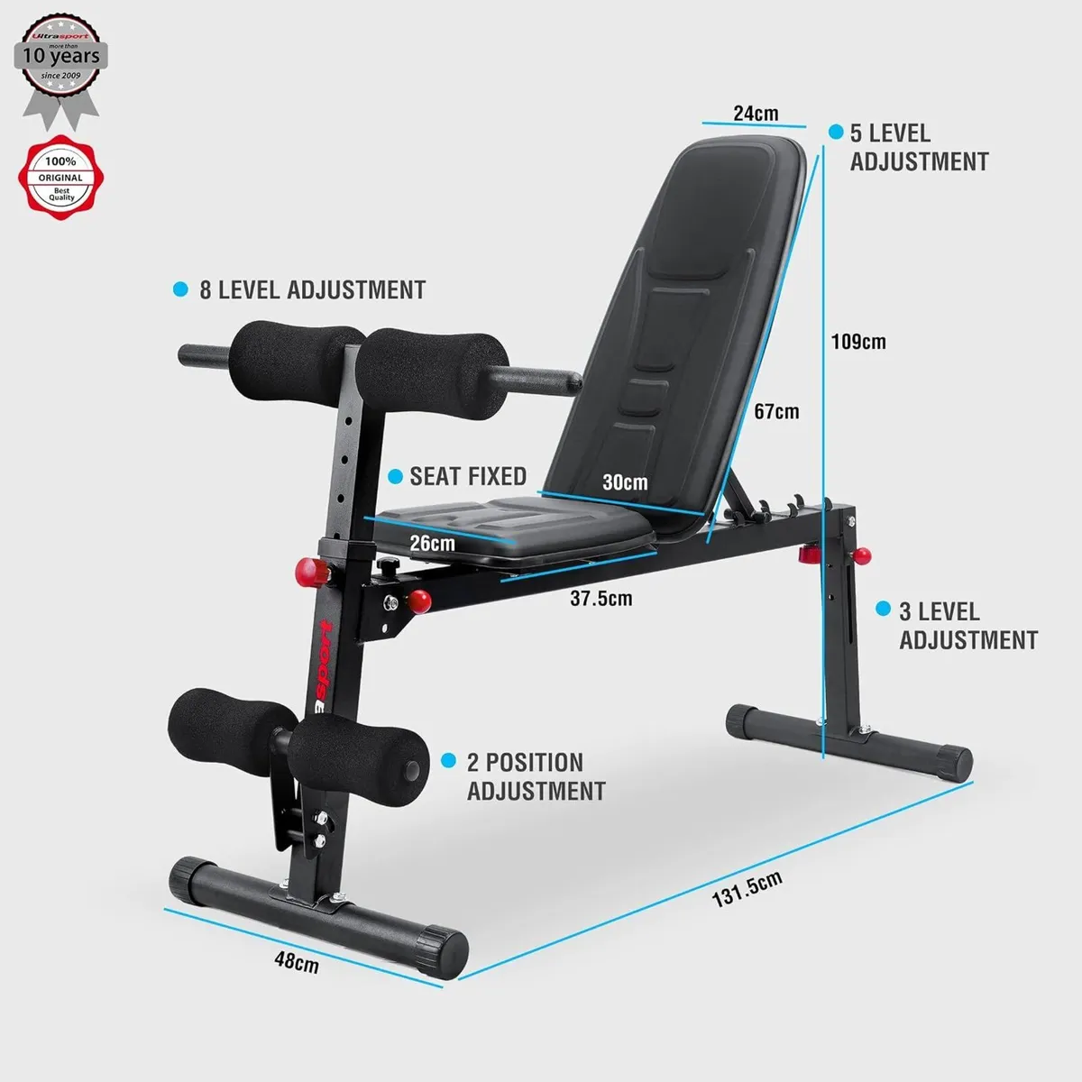Weight Bench Multifunctional Foldable Flat Sit-Up - Image 3